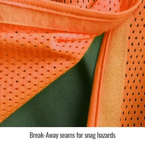 Revco Black Stallion ANSI Class 2 Break-Away Hi-Vis Safety Vest (Orange) #VS2025-OR