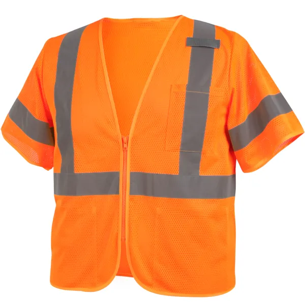 Revco Black Stallion ANSI Class 3 Short Sleeve Hi-Vis Safety Vest (Orange) #VS2030-OR