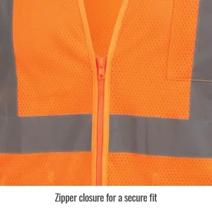 Revco Black Stallion ANSI Class 3 Short Sleeve Hi-Vis Safety Vest (Orange) #VS2030-OR