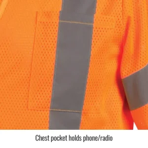 Revco Black Stallion ANSI Class 3 Short Sleeve Hi-Vis Safety Vest (Orange) #VS2030-OR