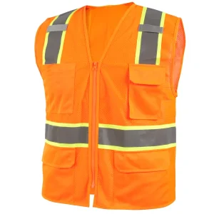 Revco Black Stallion ANSI Class 2 7-Pocket Hi-Vis Safety Vest (Orange) #VS2035-OR