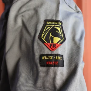 Black Stallion FR Cotton Work Shirt, Gray – WF2110-GY