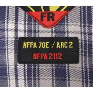 Black Stallion AR/FR Cotton Work Shirt, Blue Plaid WF2110-PB