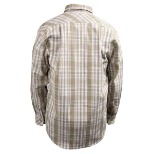 Revco Black Stallion 7oz FR Welding/Work Shirt (Plaid Khaki) #WF2110-PK