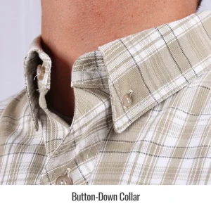 Revco Black Stallion 7oz FR Welding/Work Shirt (Plaid Khaki) #WF2110-PK