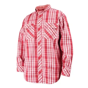 Revco Black Stallion 7oz FR Welding/Work Shirt (Plaid Red) #WF2110-PR