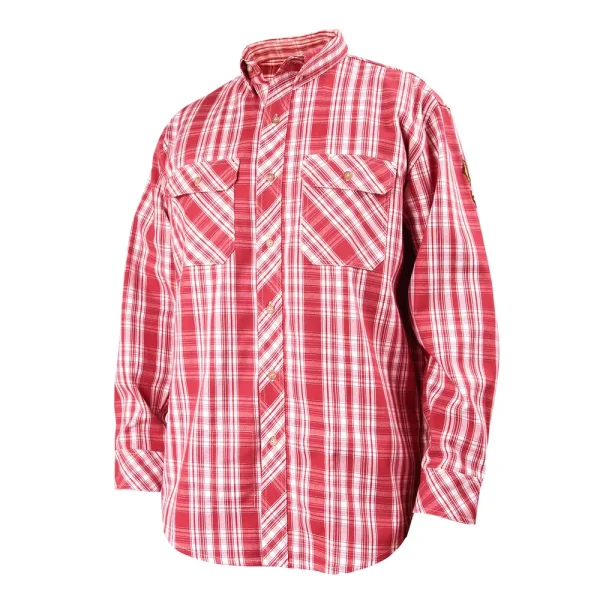 Revco Black Stallion 7oz FR Welding/Work Shirt (Plaid Red) #WF2110-PR