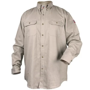 Black Stallion TruGuard 300 FR Work Shirt, Stone – WF2110-ST