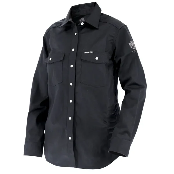 Black Stallion AngelFire Women’s 7 oz. AR/FR Cotton Work Shirt – WF3515-BK