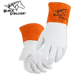Black Stallion (Revco) 25K Grain Kidskin Premium TIG Welding Gloves
