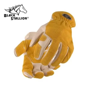 Revco 97SW Drivers Work Glove: Kevlar Sewn Grain/Split Cowhide