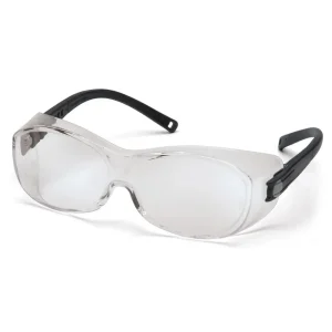 Pyramex S3510SJ OTS Black Safety Glasses W/ Clear Lens (12 each)
