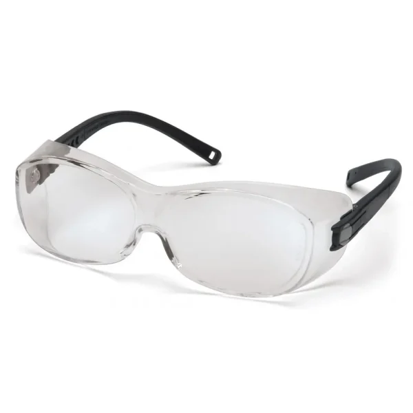 Pyramex S3510SJ OTS Black Safety Glasses W/ Clear Lens (12 each)