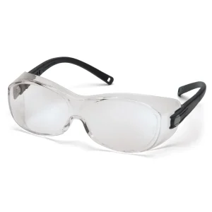 Pyramex S3510STJ OTS Black Safety Glasses W/ Clear Anti-Fog Lens (12 each)