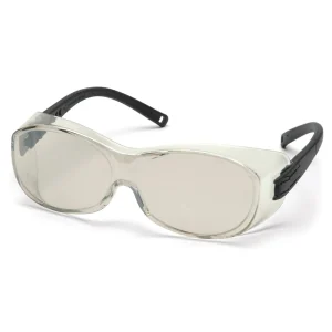 Pyramex S3580SJ OTS Black Safety Glasses W/ Indoor/Outdoor Mirror Lens (12 each)