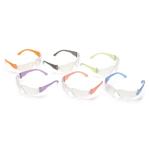 Pyramex S4110SMP Intruder Multi Colors Safety Glasses W/ Clear-Hardcoated Lens (12 each)