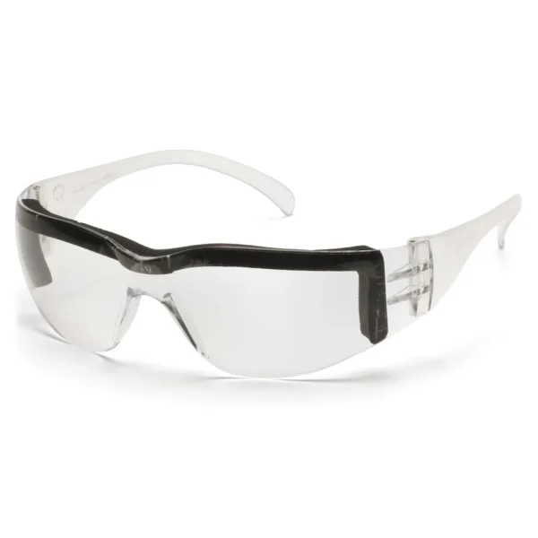 Pyramex S4110STFP Intruder Clear w/Foam Padding Safety Glasses W/ Clear-Hardcoated Anti-fog Lens (12 each)