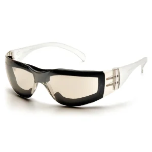 Pyramex S4180STFP Intruder IO Mirror w/Full Foam Padding Safety Glasses W/ IO Mirror-Hardcoated Anti-fog Lens (12 each)
