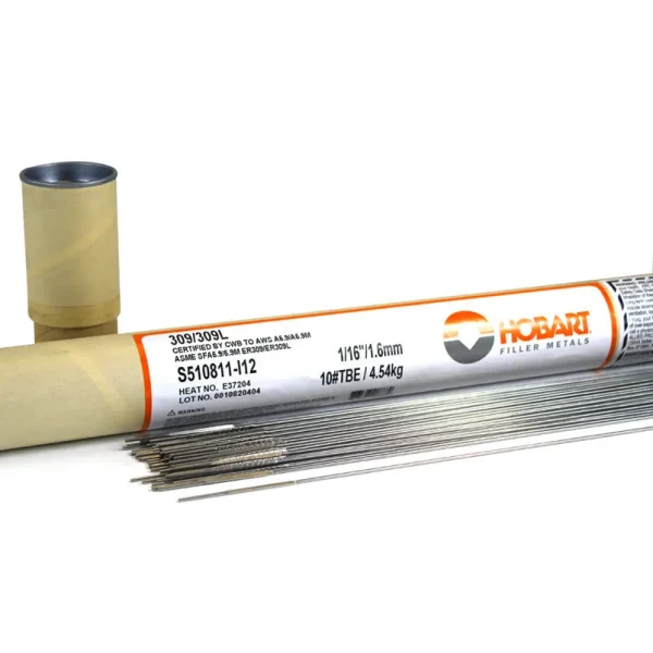 Hobart ER309L 1/16 Stainless Steel TIG Wire – 10# Tube S510811-I12