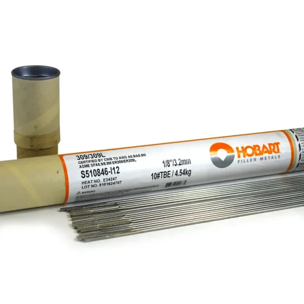 Hobart ER309L 1/8 Stainless Steel TIG Wire – 10# Tube S510846-I12