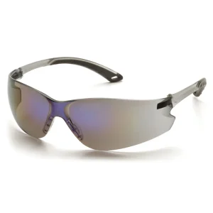 Pyramex S5875S Itek Blue Mirror Safety Glasses W/ Blue Mirror Lens (12 each)