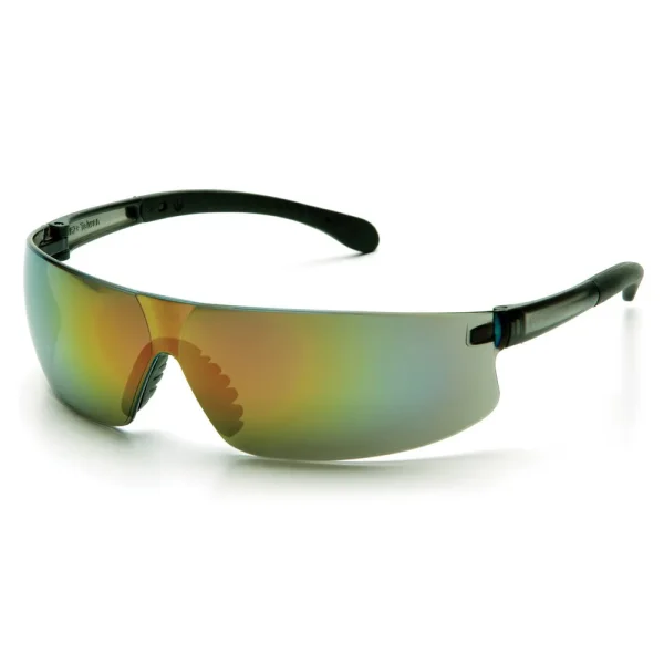 Pyramex S7255S Provoq™ Gray Safety Glasses W/ Multi-color Mirror Lens