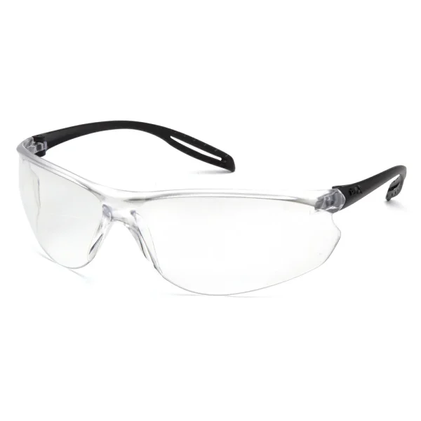 Pyramex S9710ST Neshoba Black Safety Glasses W/ Clear Anti-Fog Lens (12 each)