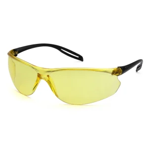 Pyramex S9730S Neshoba Black Safety Glasses W/ Amber Lens (12 each)