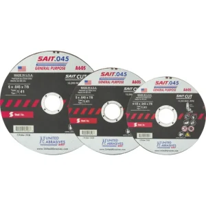 23106 A60S General Purpose Cut-Off Wheels (Type 1/Type 41 Flat) 6″ x .045″x 7/8″, 50-Pack