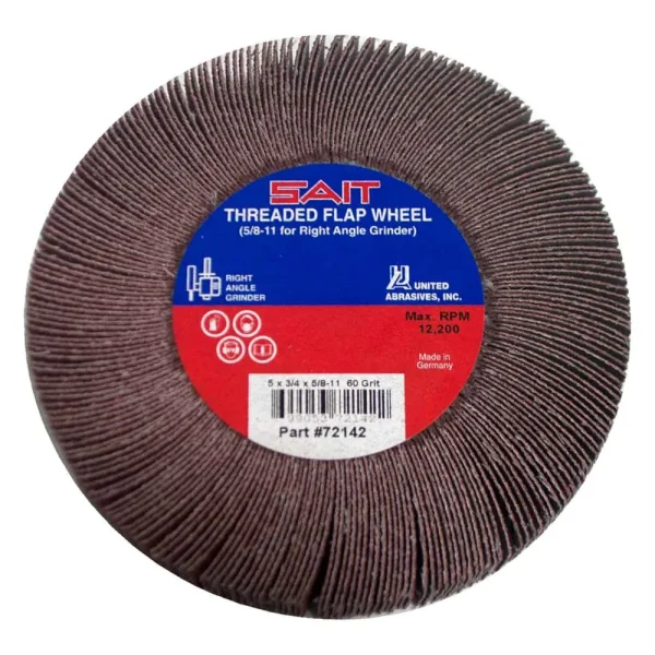 Sait 72142 5 x 3/4 x5/8-11 60 grit