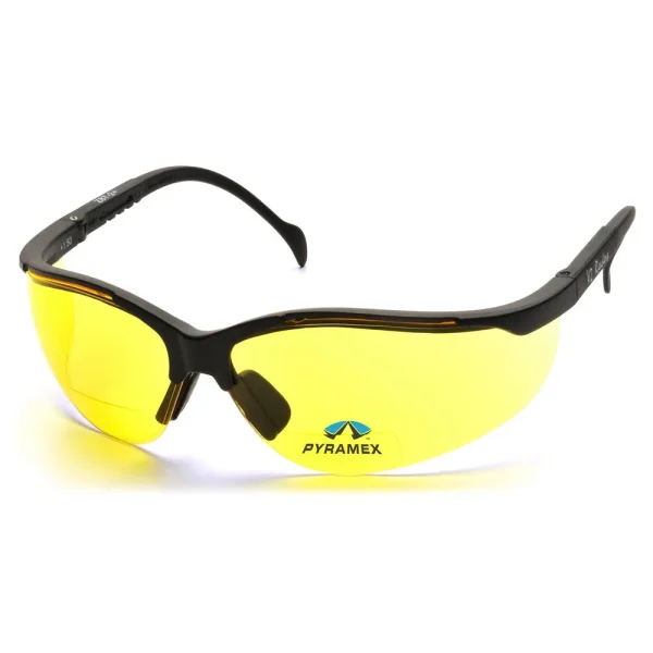 Pyramex SB1830R15 V2 Readers Black Safety Glasses W/ Amber + 1.5 Lens (6 each)