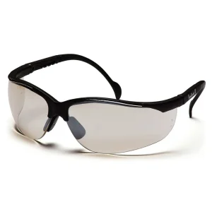 Pyramex SB1880ST Venture II Black Safety Glasses W/ Indoor/Outdoor Mirror Anti-Fog Lens (12 each)