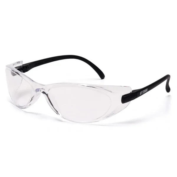 Pyramex SB2010S GT 2000 Black Temples Safety Glasses W/ Clear Lens (12 each)