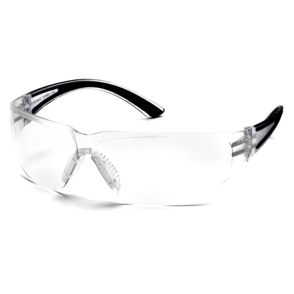 Pyramex SB3610ST Cortez Black Temples Safety Glasses W/ Clear Anti-Fog Lens (12 each)
