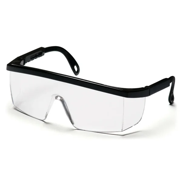 Pyramex SB410ST Integra Black Safety Glasses W/ Clear Anti-Fog Lens (12 each)