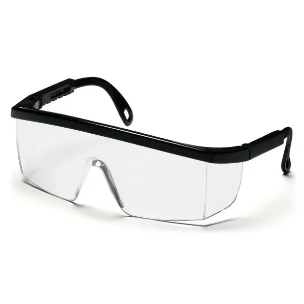 Pyramex SB410S Integra Black Safety Glasses W/ Clear Lens (12 each)