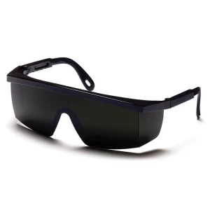 Pyramex SB450SF Integra Black Safety Glasses W/ 5.0 IR Filter Lens Lens (12 each)