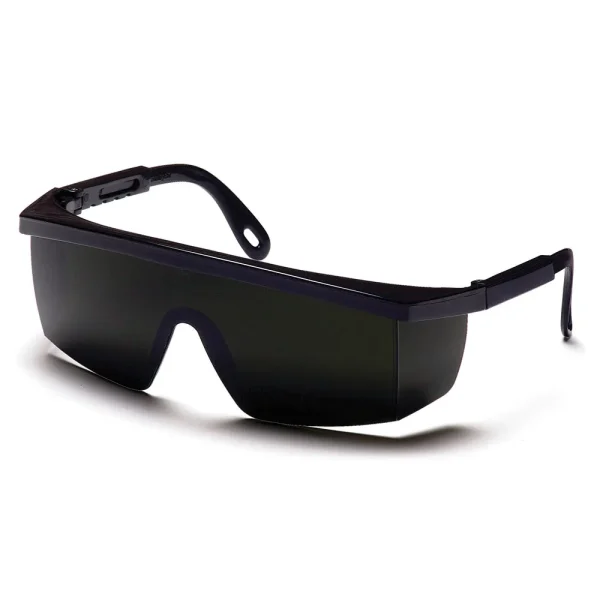 Pyramex SB450SF Integra Black Safety Glasses W/ 5.0 IR Filter Lens Lens (12 each)