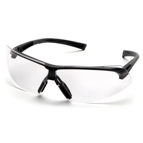 Pyramex SB4910S Onix™ Black Safety Glasses W/ Clear Lens (12 each)