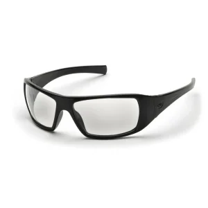 Pyramex SB5610D Goliath Black Safety Glasses W/ Clear Lens (12 each)