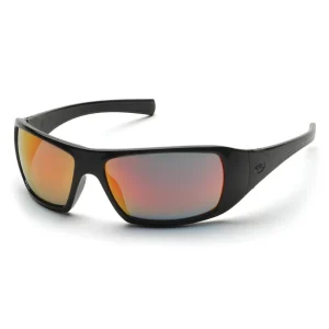 Pyramex SB5645D Goliath Black Safety Glasses W/ Ice Orange Lens (12 each)