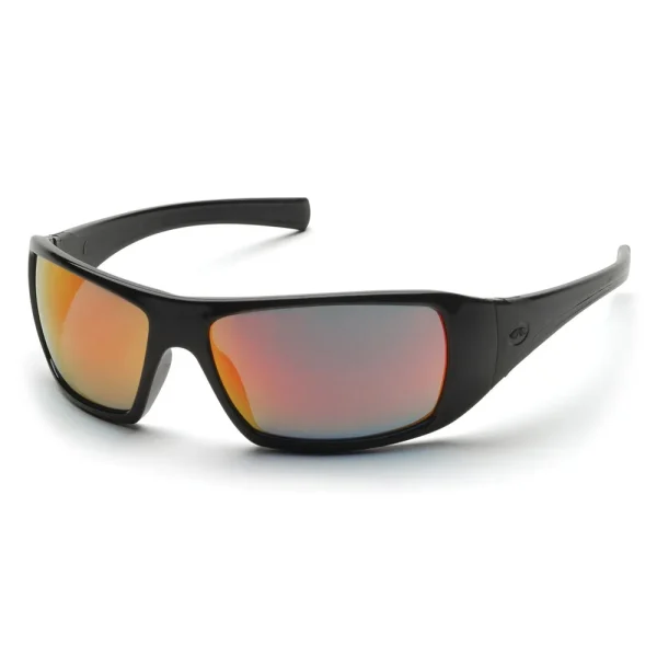 Pyramex SB5645D Goliath Black Safety Glasses W/ Ice Orange Lens (12 each)