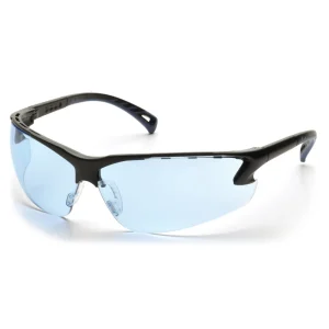 Pyramex SB5760D Venture 3 Black Safety Glasses W/ Infinity Blue Lens (12 each)