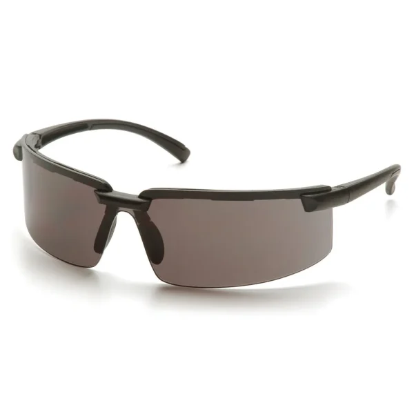 Pyramex SB6120S Surveyor Black Safety Glasses W/ Gray Lens (12 each)