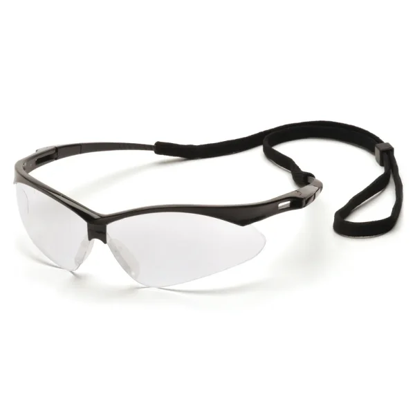 Pyramex SB6310STP PMXTREME Black Safety Glasses W/ Clear Anti-Fog with Cord Lens (12 each)