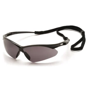 Pyramex SB6320STP PMXTREME Black Safety Glasses W/ Gray Anti-Fog with Cord Lens (12 each)