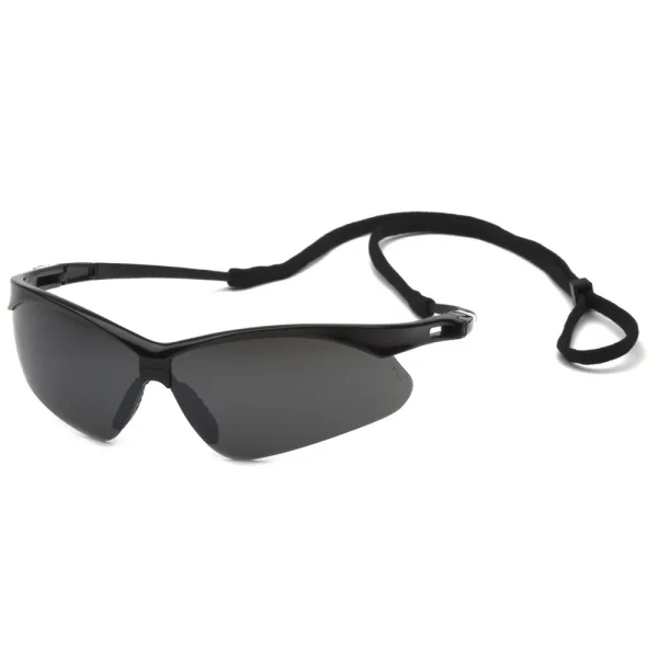 Pyramex SB6376SP PMXTREME Black Safety Glasses W/ Smoke Green Mirror with Cord Lens (12 each)