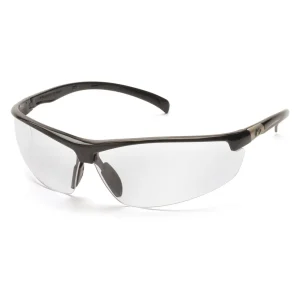 Pyramex SB6610D Forum™ Black Safety Glasses W/ Clear Lens (12 each)