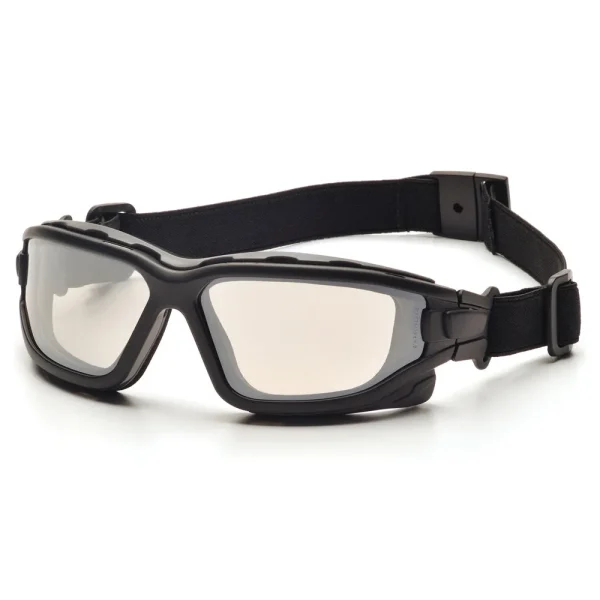 Pyramex SB7080SDT I-Force Black Goggles W/ Indoor/Outdoor Mirror Anti-Fog Lens (12 each)