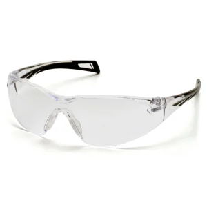 Pyramex SB7110ST PMXSLIM Black Temples Safety Glasses W/ Clear Anti-Fog Lens (12 each)